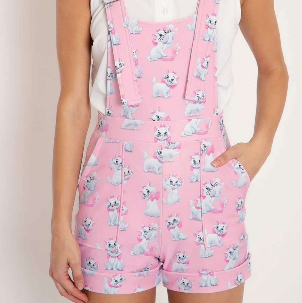 Blackmilk X Disney marie overall shorts
